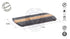Premium Natural Ox Horn and Sandalwood Beard Comb, Dual-Action, Double Sided with Brown Protective Case