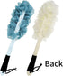 2 Pack Back Scrubber for Shower, Soft Loofah Sponge with Non-slip Handle, Blue and White