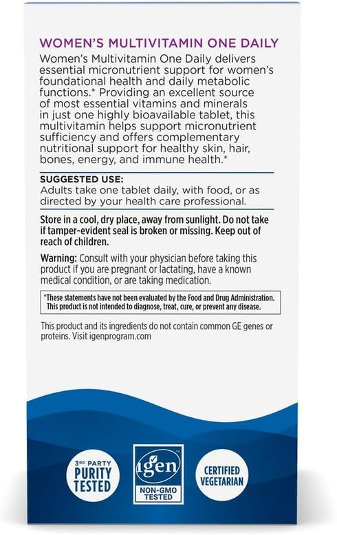 Immunity 20 30 30 Nordic Naturals Womens Multivitamin One Daily - Skin, Hair, Energy, & Bone Support - Supplement