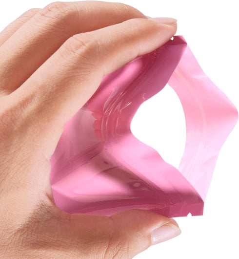 100 Pack Smell Proof Bags, Resealable Mylar Holographic Pouch with Clear Window for Food, Jewelry, Electronics Storage