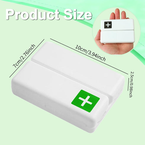 Wopanxye 7-Day 7 Small Magnetic Pill Case, Weekly Pill Box Container, Compartments Medicine Organizer Dispenser, Travel