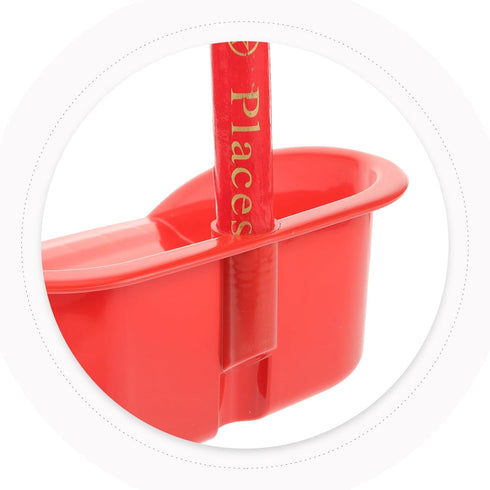 COHEALI Plastic Upright Dustpan, Long Handle Lobby Dust Pan for Garage Home Yard Cleaning, 63cm (Dust Pan Only)