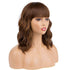 Short Curly Wigs with Bangs for Women, 14 Inches Wavy Bob Wig, Synthetic Heat Resistant Fiber Wigs (27-30)