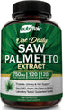 NutriFlair Saw Palmetto Extract 750mg, 120 Capsules, Natural Prostate Supplement, Berry Health Support