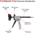 KJEYOB 2026 New Toothpaste Tube Gun,Toothpaste Tube Glue Gun Squeezing Machine,Silicone Caulk Guns,Toothpastes Guns