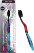 TOPMED ETS Smokers Charcoal Toothbrush, Extra Hard, 3 Count (Color May Vary)