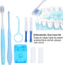 Oral Care Kit for Braces: Portable Hygiene Set with Interdental Brush, Floss, Ortho Wax, and Toothbrush Cleaning Kit