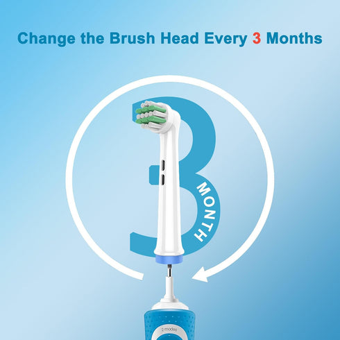 Kids Replacement Heads for Braun Oral B Kids Electric Toothbrush, Extra Soft, 8 Count
