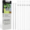 ZYTC Reusable Plastic Straws for 20OZ and 30OZ Cups, Set of 6 Straws and 2 Cleaning Brushes