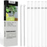 ZYTC Reusable Plastic Straws for 20OZ and 30OZ Cups, Set of 6 Straws and 2 Cleaning Brushes
