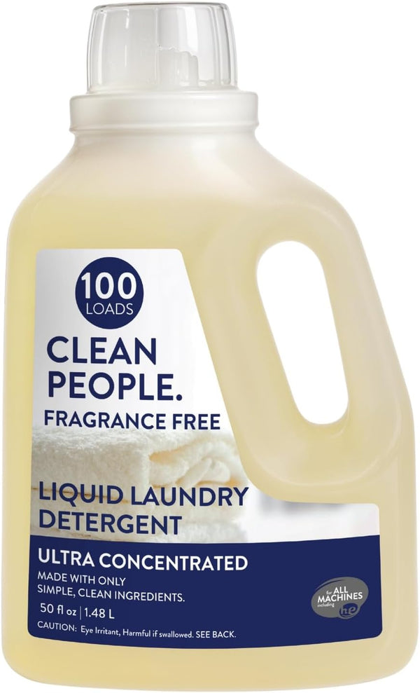 The Clean People Liquid Laundry Detergent - Recyclable Packaging, Stain Fighting -
