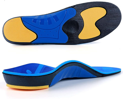 (220+lbs) Heavy Duty Support Orthotics for Pain Relief, Plantar Fasciitis Insoles for Men Women