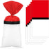 SAVITA 100pcs Red and White Cartoon Theme Cellophane Treat Bags, Animation Party Favor