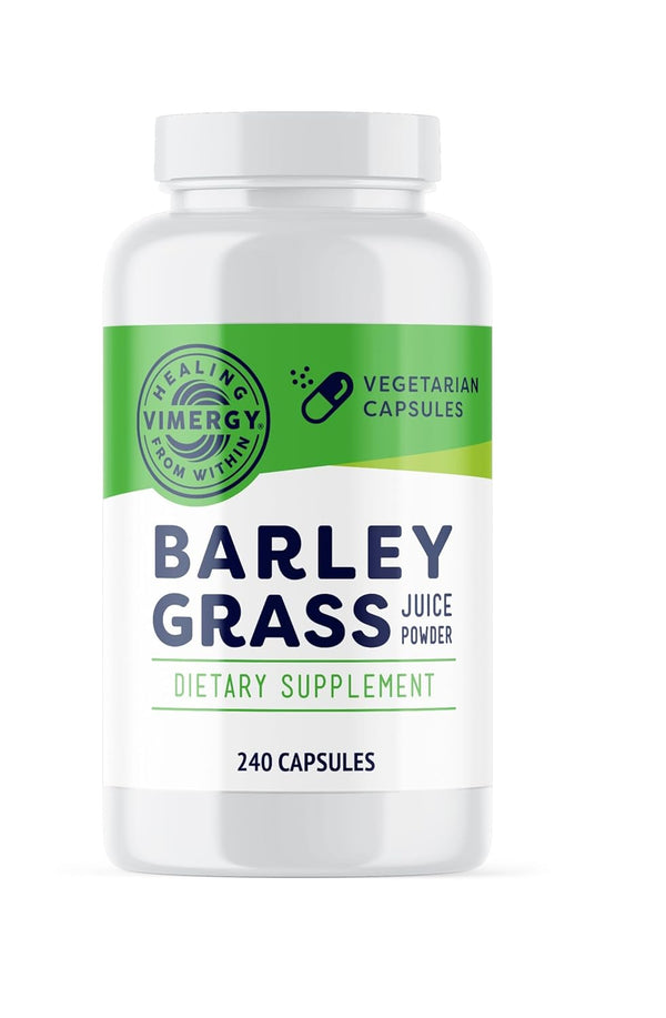 Vimergy Barley Grass Capsules, 30 Servings, Antioxidant Source with Iron, Vitamin C, & Vitamin E, Vegan & Paleo