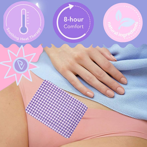 Ultra Thin Heating Pads for Menstrual Cramps, Portable Heat Therapy Patches for Pain Relief for Teens & Women