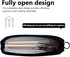 Aosbos Travel Makeup Brush Holder Bag, Small Cosmetic Pouch Organizer for Make Up Brush Traveling Case, Black Multi-functional Pouch