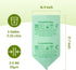 OMOTIYA 3 0.8 16.9" 17.7", 50 Count, Compostable Trash Bags, Small Compost Bags Gallon, Extra Thick Mils, x Compostable