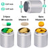 EFFIET 3 Packs Portable Keychain Pill Holder Case - Metal Pocket Emergency Container, Mixed Color for Daily Supplement