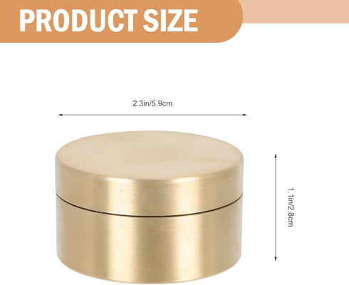 Medicine Pill Organizer for Purse, Metal Portable Pill Case, Waterproof Round Container for Travel, Jewelry Storage