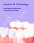 MySmile Non-Sensitive Teeth Whitening Strips Kit - 10Pcs with Waterproof 28X LED Light for Stain Removal