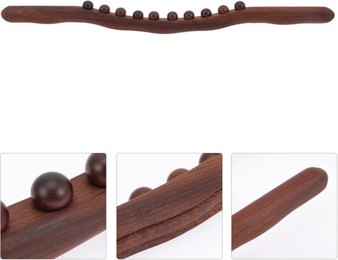 Uonlytech Body Scraping Stick Deep Tissue Massage Rod for Muscle Relief Acupuncture Point Therapy Promotes Circulation