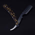 Professional Barber Straight Edge Razor, Stainless Steel Safety Blade for Close Shaving, Includes 10 Sharp Blades