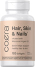 Hair, Skin and Nails Vitamins | 165 Softgels | Non-GMO & Gluten Free Supplement with Biotin, Collagen & Moroccan Argan