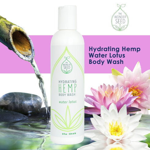 Hemp Body Wash – Water Lotus, 8 oz