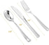 FOCUSLINE 300 Pack Silver Plastic Cutlery Set - 100 Forks, 100 Knives, 100 Spoons - Disposable Flatware Heavy Duty Plastic Silverware Set for Catering, Parties, Dinners, Weddings by FOCUSLINE