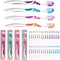SmartSmile 72 Pcs Bulk Adult Toothbrushes Individually Packaged - Assorted Colors - Soft