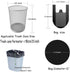 Kitchen Garbage Bags - 100 Counts 4 Gallon Green Trash Bags with Handles for Bathroom, Small Trash Bags, Contractor