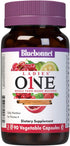 Bluebonnet Nutrition Ladies One Vegetable Capsule - Whole Food Multiple, K2, Non-GMO, 90 Capsules, 3 Month Supply