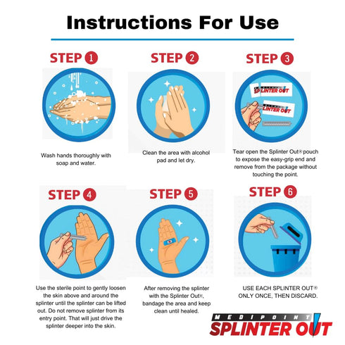 Splinter Out Splinter Remover, 20 Count, Pack of 5