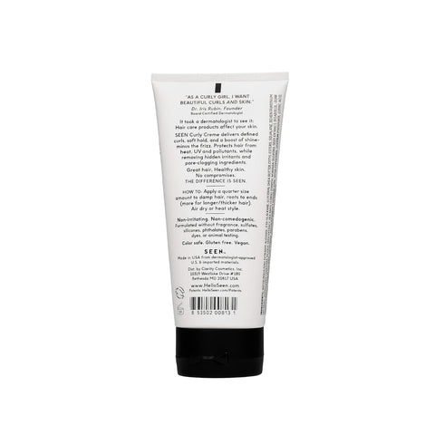 SEEN Curly Creme, Fragrance Free Curl Defining Hair Cream, Non-Comedogenic & Safe for Sensitive Skin