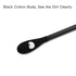 tifanso 200 Count Black Cotton Swabs, Natural Double Tipped Cotton Buds, Cruelty-Free Hypoallergenic