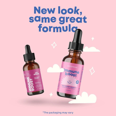 JoySpring Immune Support Supplement - Say Goodbye to Sick Days with Liquid Immune Support for Kids with Elderberry, Vitamin C, D3, & Zinc - Kids Immune Support, Immunity Supplement for Teens & Adults