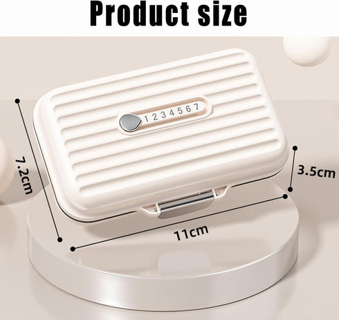 LERAO Case,7 Travel Pill Day Pill Organizer Cute,Travel Medicine Organizer Pill Box,Pastilleros para
