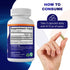 Vitamatic MSM 2000 mg with 75mg Vitamin C, 180 Veg Capsules, Non-GMO & Gluten Free