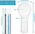 24 Pack Mini Plastic Magnifier, Handheld Reading Glasses 5X and 15X for Kids & Outdoor Science