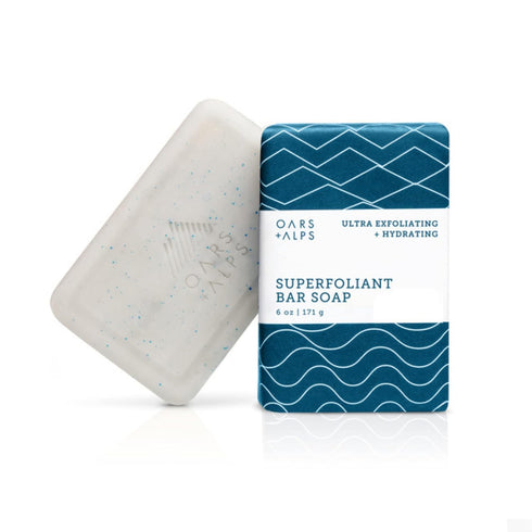 Oars + Alps Superfoliant Exfoliating Men's Bar Soap, Travel Size, 1 Pack, 6 Oz