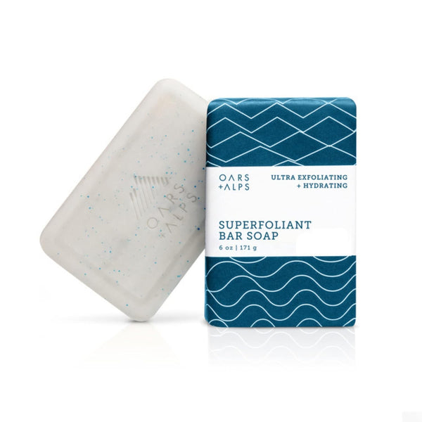 Oars + Alps Superfoliant Exfoliating Men's Bar Soap, Travel Size, 1 Pack, 6 Oz
