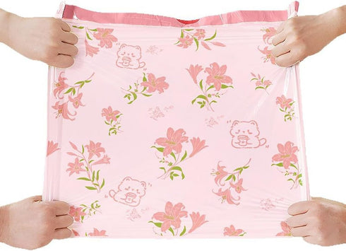 YIHUANYIFA 4 156pcs Gallon Small Trash Bags Tearing-Free Drawstring for Bathroom Office Home Bedroom Trash Can