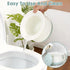 PartyKindom Portable Urinal and Chamber Pot for Elderly - Heavy Duty PP Plastic Bedpan with Smooth Inner Wall for Easy