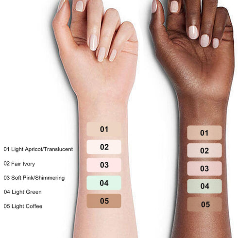 Lightweight Setting Powder - Loose Finishing Powder with Soft Mushroom Puff & Mirror, Waterproof Matte Finish, 0.28 Oz