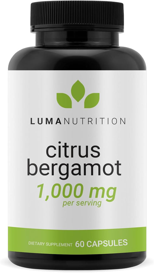 Luma Nutrition Citrus Bergamot 1000mg Supplement, Made in The USA, Veteran Owned, 60 Capsules