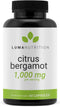 Luma Nutrition Citrus Bergamot 1000mg Supplement, Made in The USA, Veteran Owned, 60 Capsules