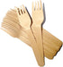 100 PCS Disposable Wooden Forks, Eco-friendly Cutlery for Parties, Picnics, Weddings, Camping