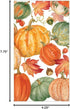 Packs 15 Caspari Pumpkin Field Paper Guest Towel Napkins in White - Four