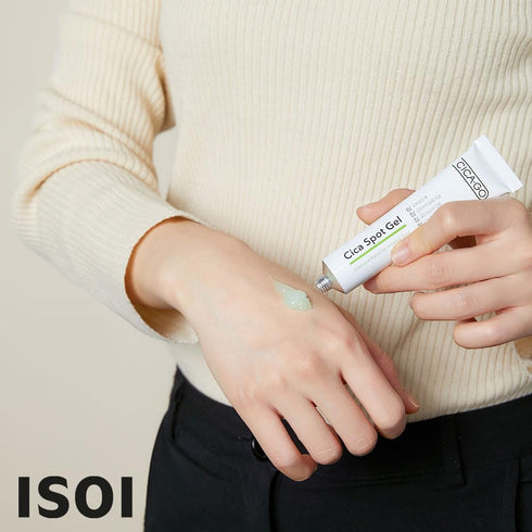ISOI CICAGO Cica Spot Gel 25g (0.85 fl.oz) | Korean Skincare for Sensitive Skin | Soothing Gel for Irritated Skin