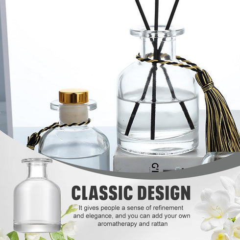 UPSTORE 150ml/5oz Sets Empty Glass Diffuser Bottle Diffuser Jars Aromatherapy Storage Container Fragrance Accessories